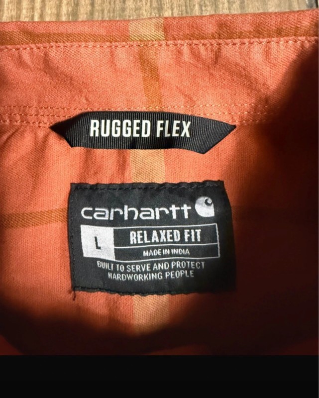 Carhartt relaxed fit short sleeved check shirt size L image 5