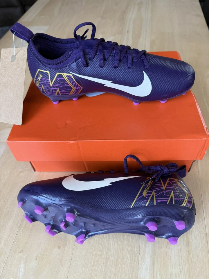 Botines de fútbol Nike JR Mercurial Vapor 16 Academy KM FG/MG (FQ8394) 2,5 AÑOS Mbappe Foto 2 de 4