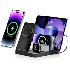 6 In 1 Wireless Charging Station Fast Charging Station For Multiple Devices