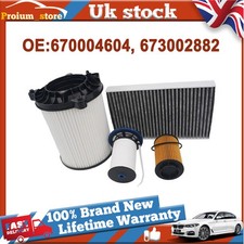 FOR MASERATI GHIBLI 13- LEVANTE 16- 3.0 DIESEL AIR OIL FUEL CABIN POLLEN FILTER