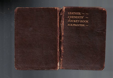 ANTIQUARIAN ,LEATHER CHEMISTS POCKET BOOK by H R PROCTER , 1912