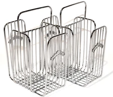 2 Land O Lakes Condiment Holders Ketchup Mustard Squeeze Bottle Diner Style Set