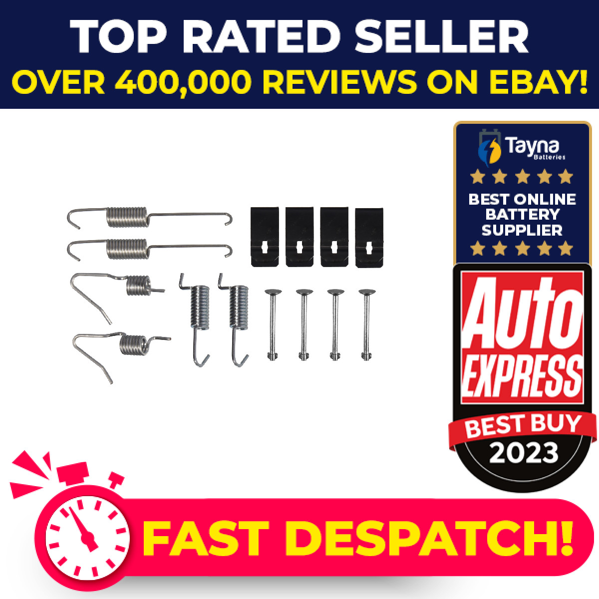 Brake Shoe Fitting Kit Rear ADBP410065 Blue Print BRKFITTINGKIT102 Quality New