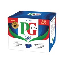 PG Tips Decaf Decaffeinated Tea Bags 160 Bags Per Pack 0.06 per strip