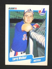 1990 FLEER Larry Walker Rookie RC #363