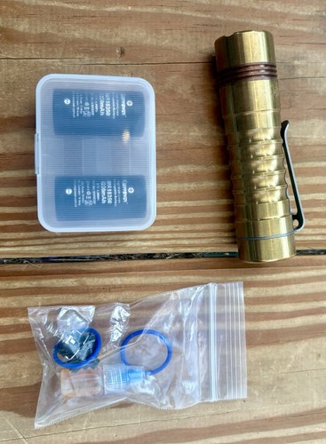 Prometheus Lights Delta Custom Flashlight - Solid Brass