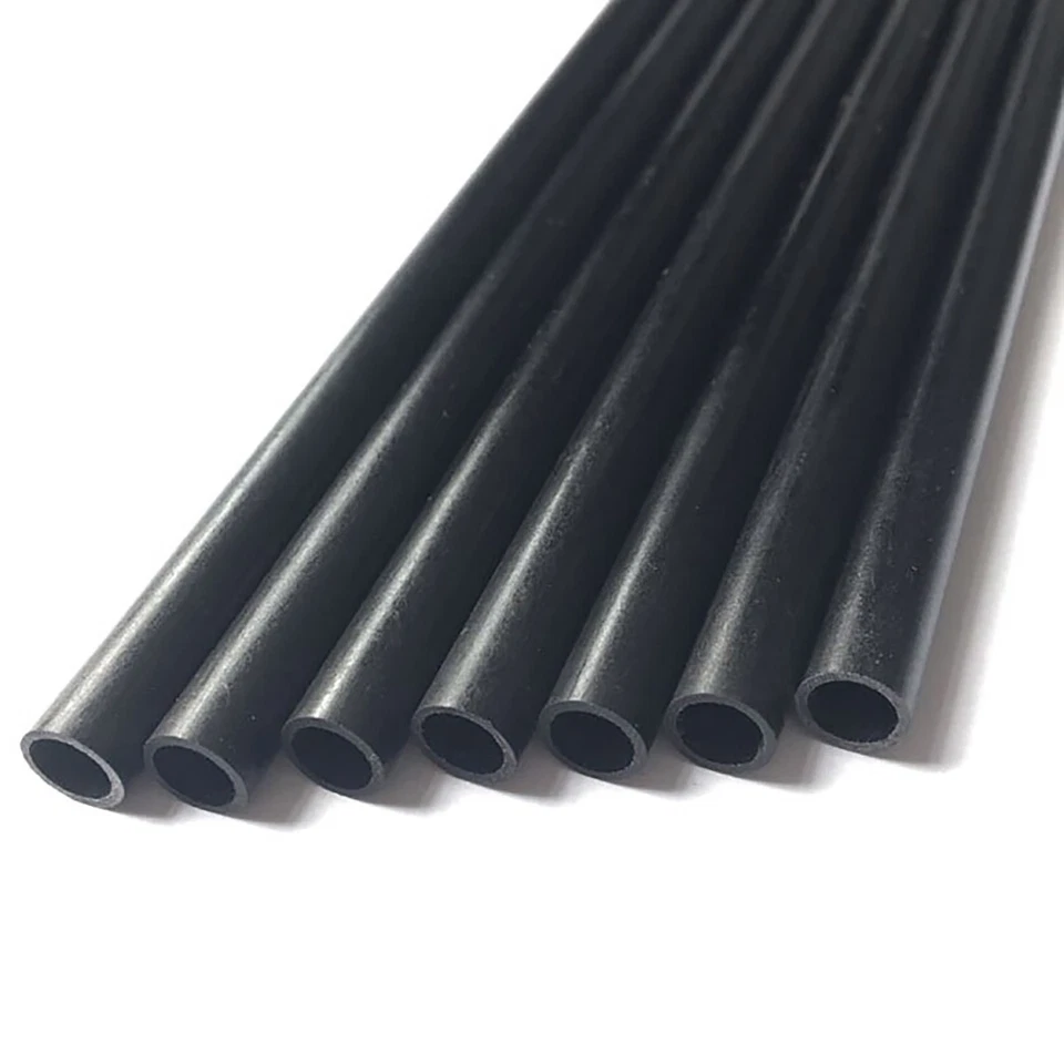200mm Lengths Pultruded Carbon Fibre Tubes Round Hollow 2 3 4 5 6 7 8 10mm OD - Image 4 of 4