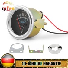 Auto Messgerät 12V 52mm Mechanische Öldruckanzeige Manometer 0-100 PSI Universel