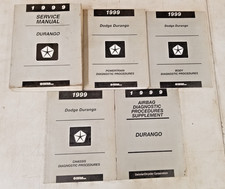1999 Dodge Durango Oem Factory Dealer Repair Service Manuals 5 Volume Set 1999 Dodge Durango Oem Factory Dealer Repair Service Manuals 5 Volume Set