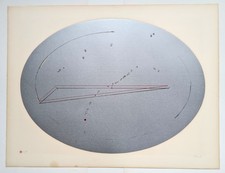 Hans Martin Erhardt, Siebdruck, handsigniert, Limitierte Auflage 40/75, 1967.