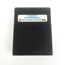 Tooth Invaders - Commodore 64 C64 Game Cartridge - Tested Working FREE POST