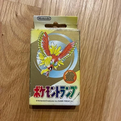 Pokemon Playing Cards Poker Ho-Oh Deck Gold Japanese 1999 Nintendo Japan - Image 1 of 4