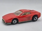Vintage Hot Wheels Ferrari Testarossa Red 1987 Speed Fleet - Near Mint Loose