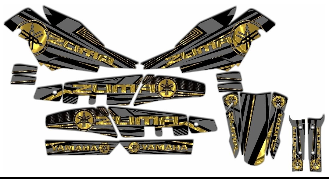 Yamaha Zuma Chuma Flywing Graphic Kit | eBay