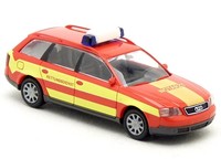 Rietze 50933 - Audi A6 C5 Avant Kombi Feuerwehr Notarzt Rot Neutral Nef 1:87 H0