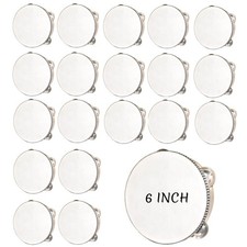 4/6 Inch Wedding Tambourine Bulk Drum for Adults Noise Makers Hand Held Tambo...