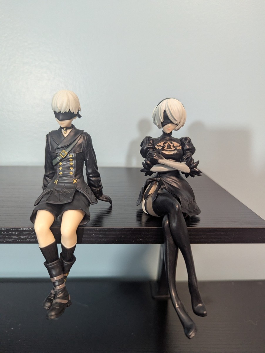 NieR: Automata 2B & 9S Sitting Figure Set – Anime Game PVC Figures