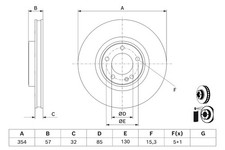 BOSCH 0 986 479 J04 Bremsscheibe für MERCEDES-BENZ