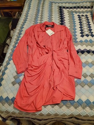 Jacquemus Pink La Raphia La Robe Viral Dress 34