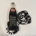 Vintage Coca-Cola Coke Bottle Shaped Corded Phone Telephone, untested