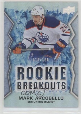 2013-14 Upper Deck Rookie Breakouts 19/100 Mark Arcobello #RB23 RC 01ks