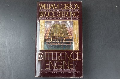 The Difference Engine Gibson Sterling 1992 First Print Paperback Cyberpunk PB
