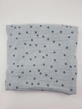 Ever & Ever Blue Gray Star Baby Blanket Plush Lovey Security Unisex B65