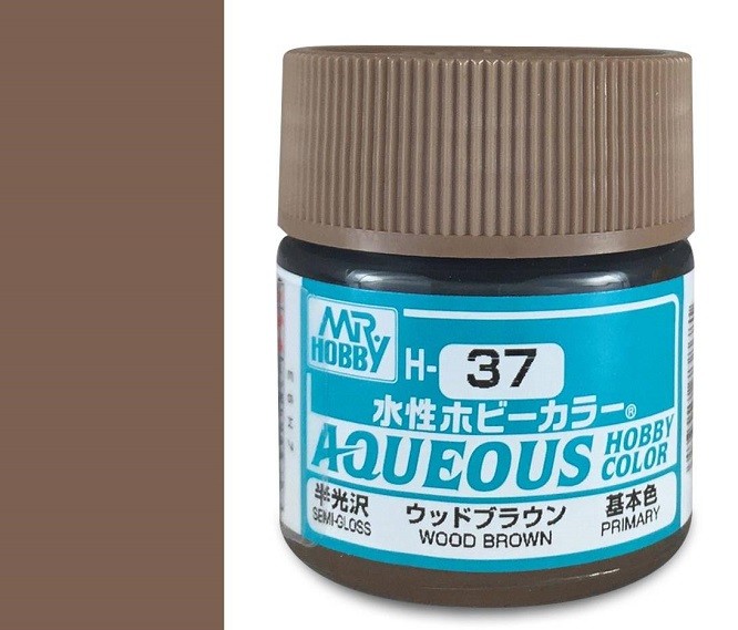 Mr Hobby - Gunze H-037 - Aqueous Hobby Colors (10Ml), Wood Brown