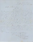 Henry C. Flint – Civil War Captain 1863 Letter To Derby Bank Pres Walter P. Cobb