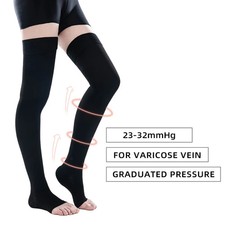 Legbeauty 23-32mmHg Elastic Nursing Compression Stocking Unisex Medical Class