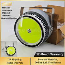 110V-330V 1000W Large Fish Collector Light Abovewater Marine Green LED Spotlight