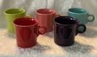 Fiestaware Coffee Mugs Cups ~ Set of 5 ~ O Ring Handle ~ Various Colors