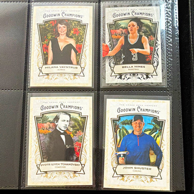 Upper Deck 2026 Goodwin Champions 4 Karten Lot Vayntrub Hines Tchaikovsky