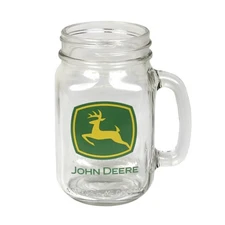 John Deere Trademark Drinking Jar Glass 6960