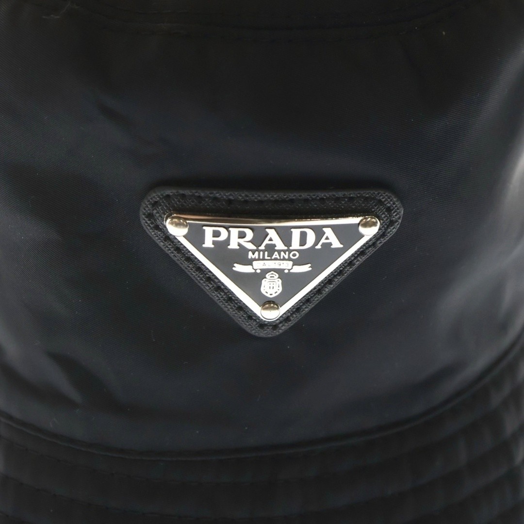 PRADA Triangle Logo Plate Nylon Bucket Hat Black Used 0abc88a0e9d71bb77a4b072956 thumbnail 5