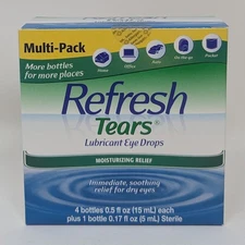Refresh Tears Lubricant Eye Drops 4x15 ml + 1x5 ml Bonus Multi-Pack EXP 01/2027