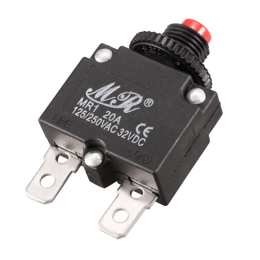 AC 125/250V 20A Air Compressor Circuit Breaker Overload Protector Button