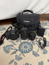 Canon EOS Rebel SL1 DSLR Camera Bundle W/ 2 Lenses, Camera Bag!!