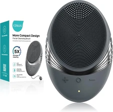 COSLUS Facial Cleansing Brush Face Scrubber : Portable Silicone Waterproof Recha