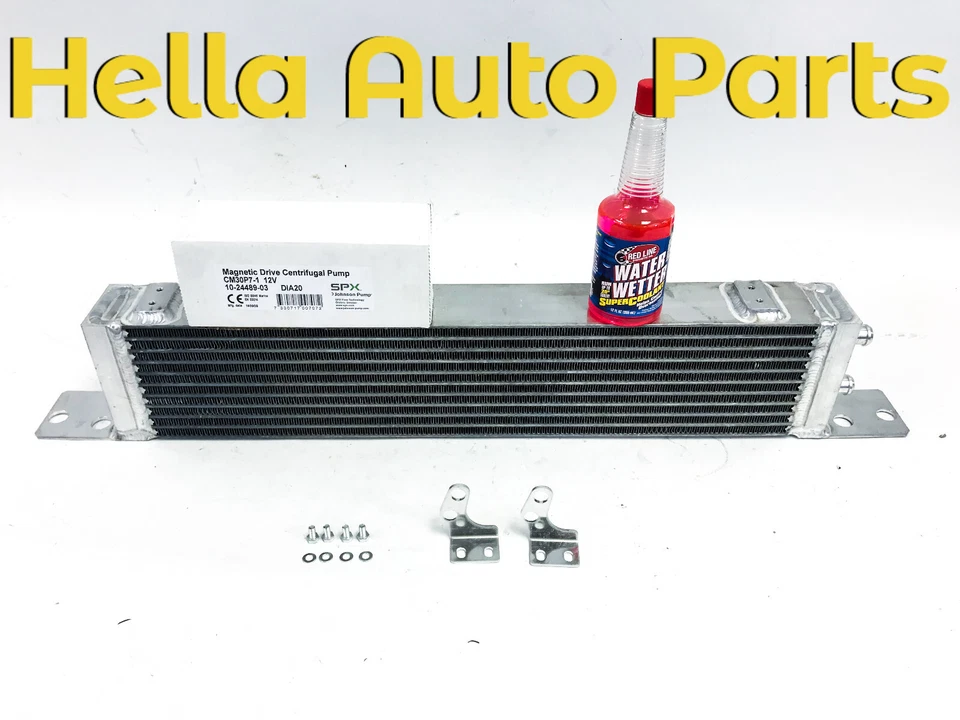 Intercambiador de calor PLM Mercedes Benz 5,5 L AMG E55 XL (25 % más grande) con kit de refrigeración Foto 2 de 4