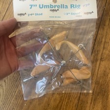 7” Umbrella Rig 4 Arm With 4” Shad (5) Pearl Shim New In Package McKala Fishing