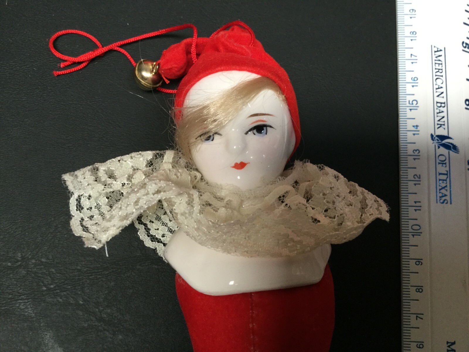 Porcelain doll head ornament vintage eBay