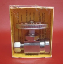 BrassCraft OR12 C1 1/2" FIP Inlet X 3/8" O.D. Tube Outlet Straight Stop Valve