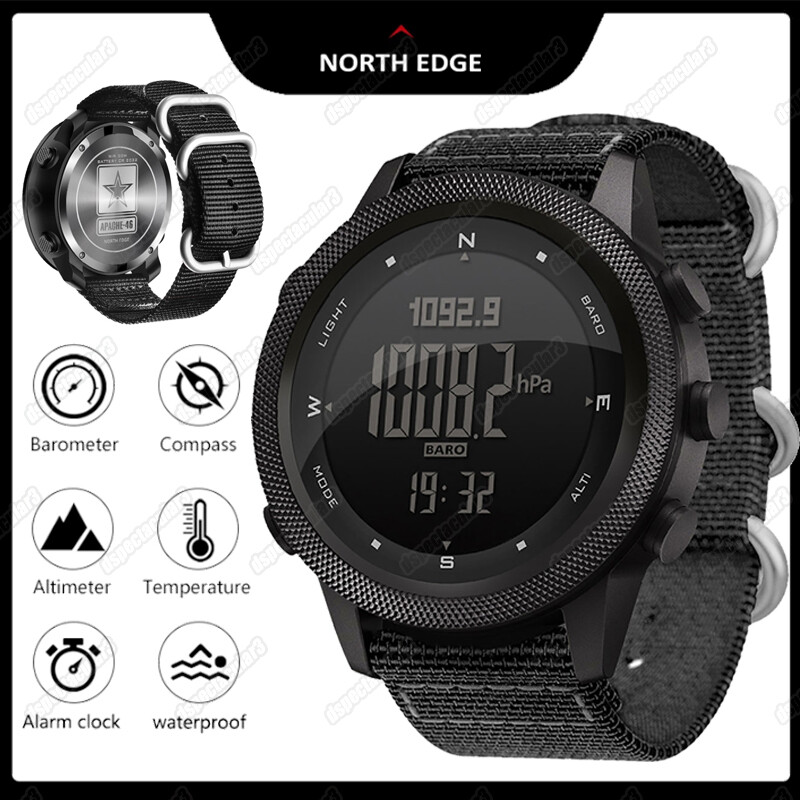 NORTH EDGE Tactical Smart Watch Outdoor Sport Altimeter Barometer Compass Wrist