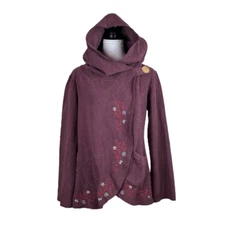 Greater Good Women’s Hooded Fleece Wrap Jacket, Size S/M, NWT