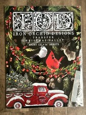 NEW Iron Orchid Designs IOD Christmas Valley Transfer - RETIRED