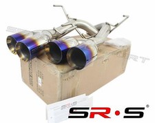 Srs Axleback Exhaust Muffler Burnt 4 Tips Dw For Subaru Wrx Sti 15-21