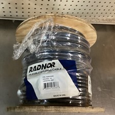 Radnor Flexible Welding Cable, 250' Spool, 4 AWG, STR, Black
