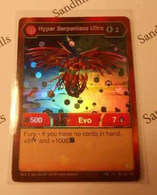 Bakugan Hyper Serpenteze Ultra Evo Card Bakugan Brawlers ENG 267 AR BB  HEX - Main Image