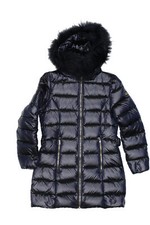 YES ZEE Giubbotto Donna con cappuccio O041 O900 tg XL Blu semilucido